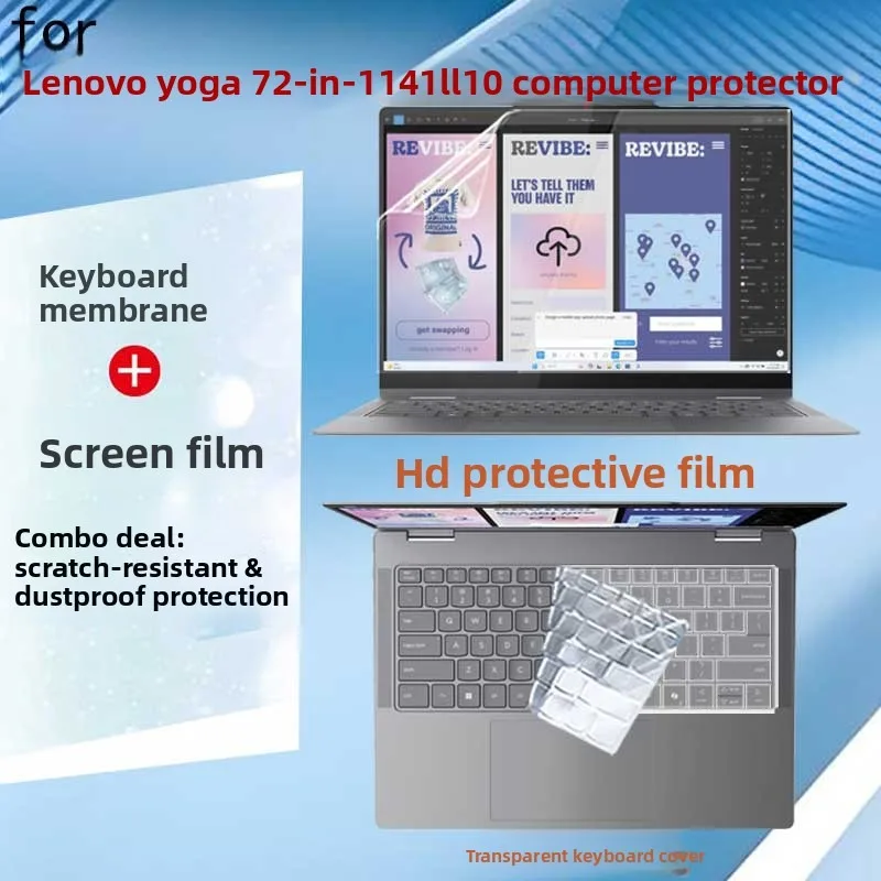 

For Lenovo Yoga 7 2-in-1 14ILL10/Gen10 laptop screen protector keyboard film anti glare blue light transparent protective film