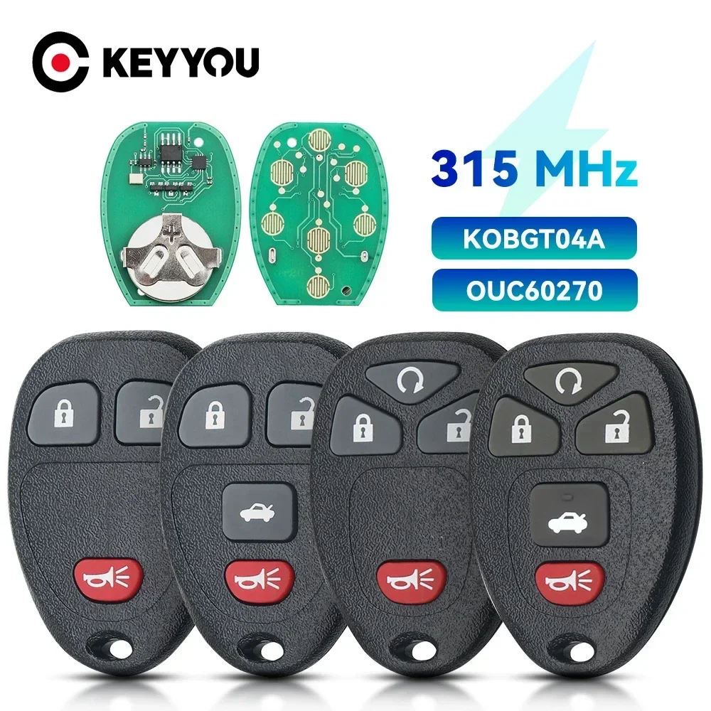 

KEYYOU дистанционный ключ от машины KOBGT04A 315 МГц для Chevrolet HHR Uplander Pontiac Montana SV6 Saturn реле Buick Terraza 2005 2006