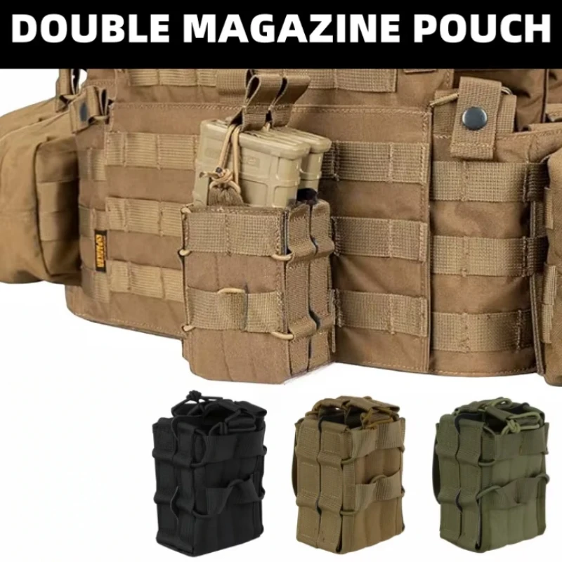 

Tactical Molle Single Double Magazine Pouch for M4 M14 M16 AR15 G36 Magazine Hunting Outdoor Tool Waist Mag Holder