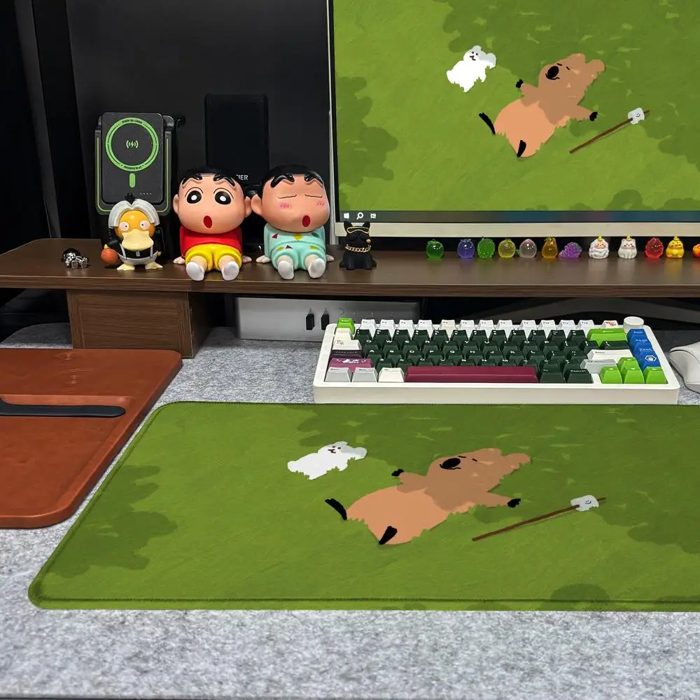 

Cartoon Dinotaeng Mouse Pad Xxl Computer Large Size Non-slip Gamer Keyboard 90x40cm Art Design HD Deskmat