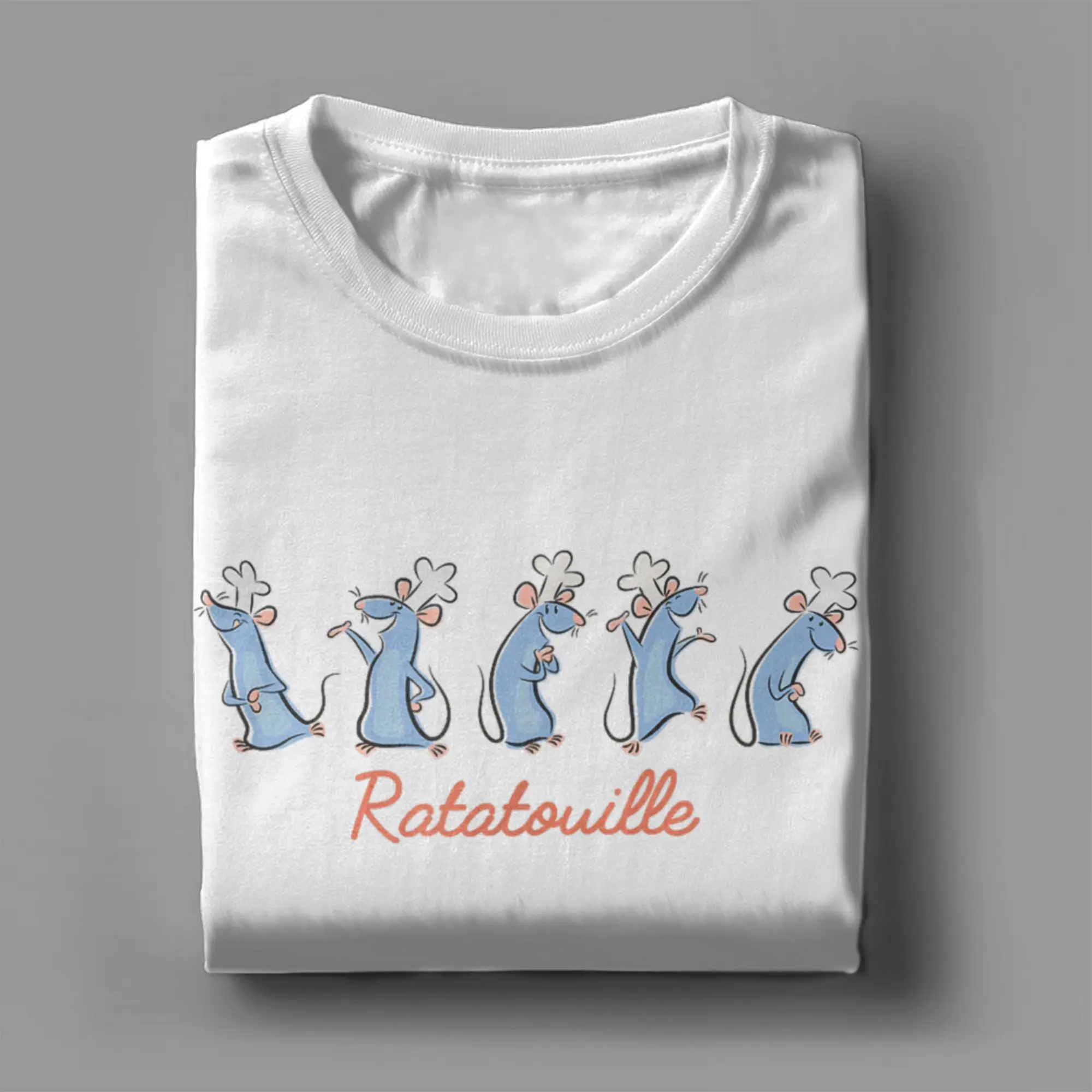 مذهلة راتاتوي عواطف ريمي فرنسا الشيف تي شيرت الرجال الجولة الرقبة 100% القطن تي شيرت قصيرة الأكمام تيز هدية الملابس