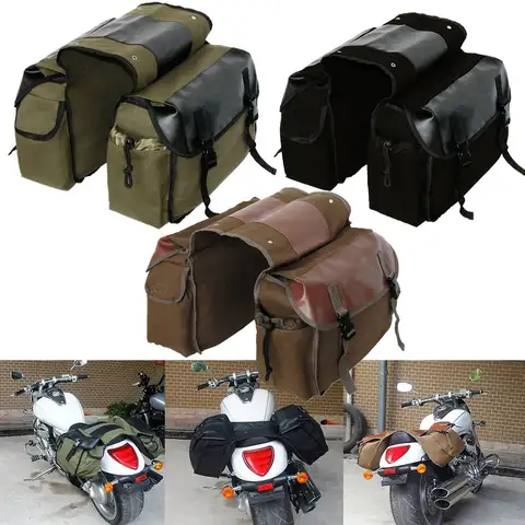 스즈키 볼레우드 M109R VZR 1800 M90 M50 C90 C50 용 캔버스 가죽 리어 새들백 오토바이 테일 사이드 러기지 공구 수납 가방 스즈키 볼레우드 M109R VZR 1800 M90 M50 C90 C50 용 캔버스 가죽 리어 새들백 오토바이 테일 사이드 러기지 공구 수납 가방