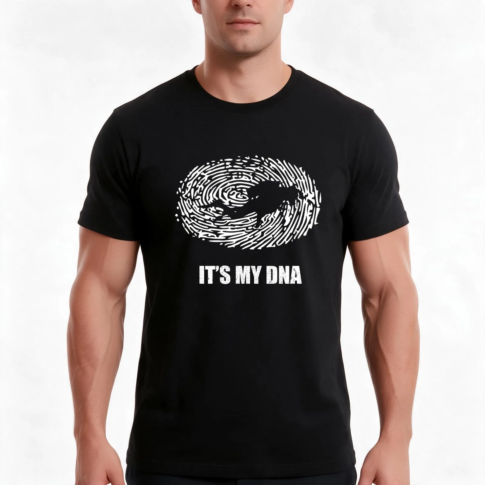 Scubadiving DNA T-Shirt, Summer Casual Cotton Tee, Oversized Streetwear Tops, Vintage Graphic Print, Loose Fit Short Sleeve
