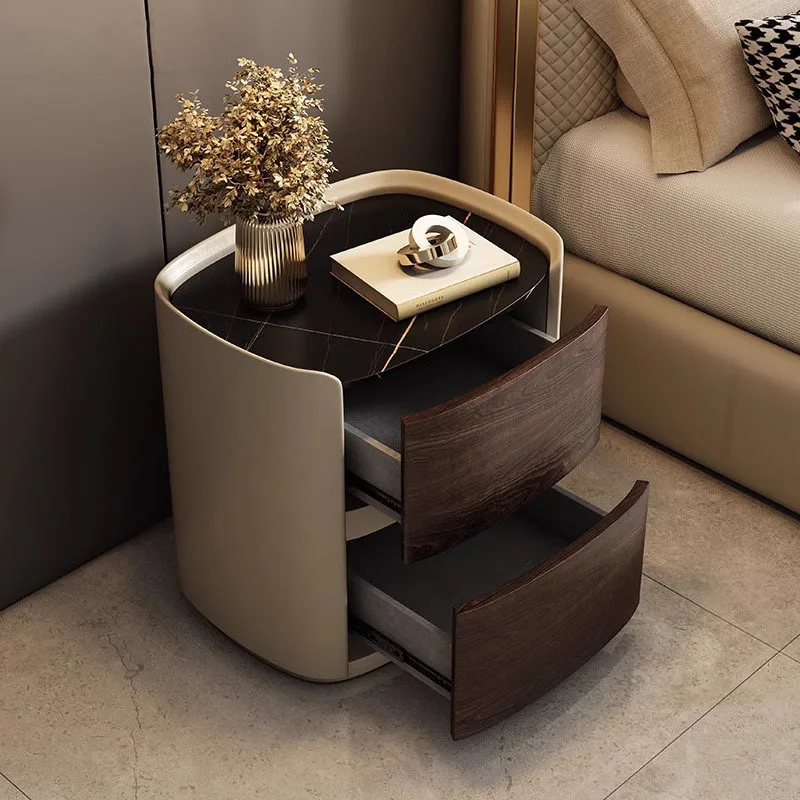 

Modern Bedroom Furniture Set with 2-Drawer High-end Night Stand Nitght Table Nightstand Home Furniture