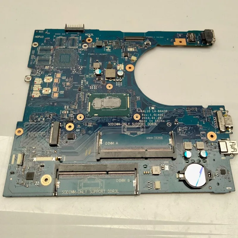 Carte Mère pour ordinateur portable Inspiron 15 5458 5558 5758 CN-027C5F AAL10 LA-B843P SR1EK I3-4005U DDR3L