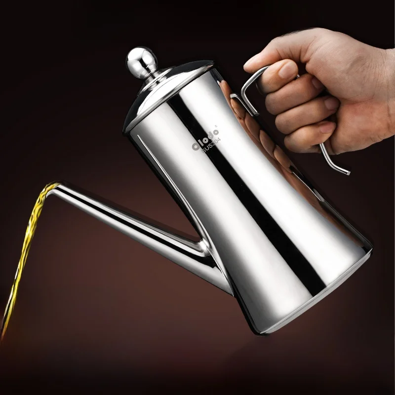 

Бутылка для масла из нержавеющей стали 304 большой емкости, контейнер для хранения на кухне, бутылка для соевого соуса с широким горлышком, кухонная утварь для домашнего использования