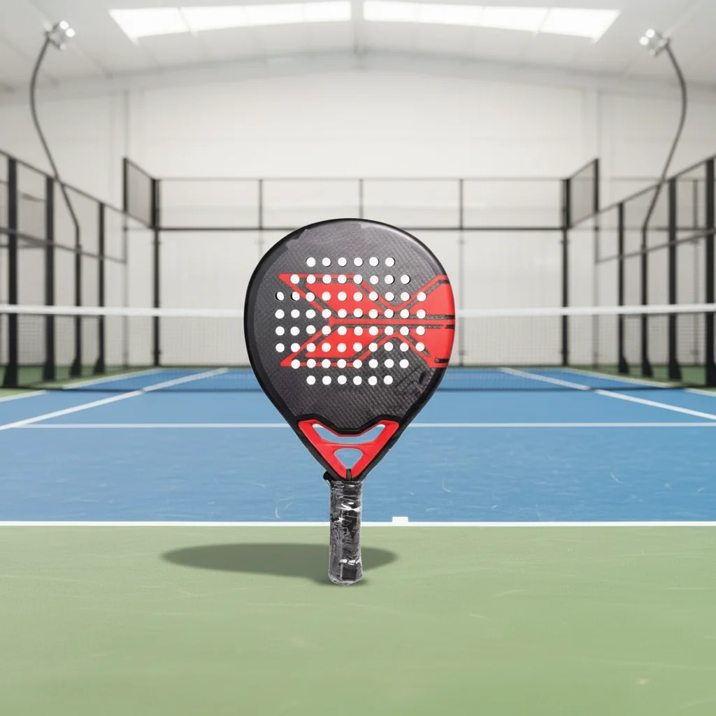 Wholesale Padel Pop Sports Tennis Rackets New Design 3K 12K 18K EVA Grip Portable Fiberglass Material