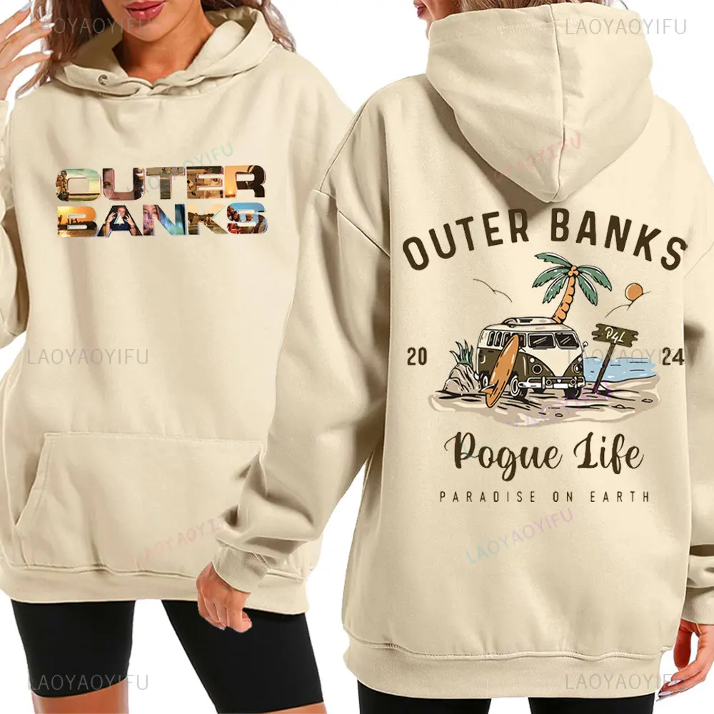 

Outer Banks Pogue Life Graphic Sweatshirt North Caroline Outer Banks 2024 Printing Pullovers Unisex Drop Shoulder Sweatshirt