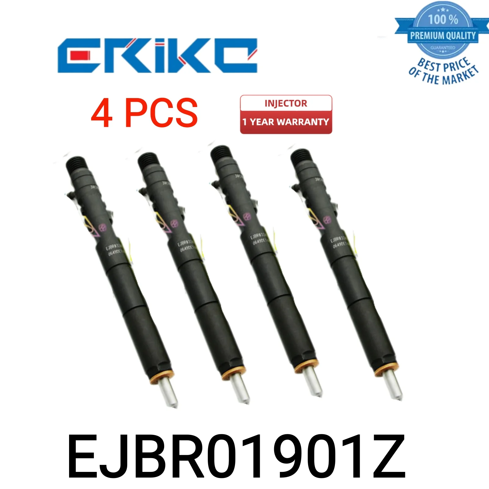 

4 PCS EJBR01901Z Auto Common Rail Injector EJBR 019 01Z Diesel Injection EJBR 01901Z Engine Injector 33800-4X510