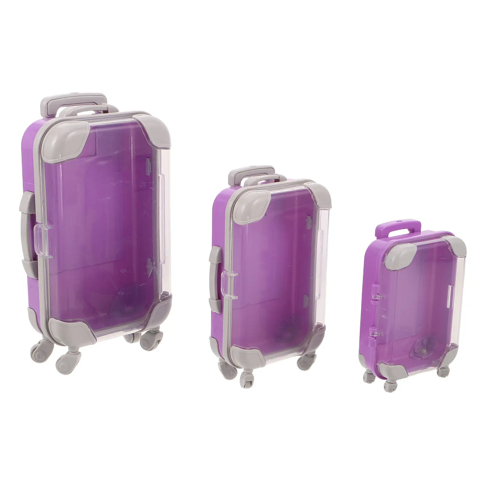 3Pcs Fake Eyelash Storage Box - Compact Travel Makeup Organizer Case with Clear ABS Design for Lash Clusters Extensions Portable