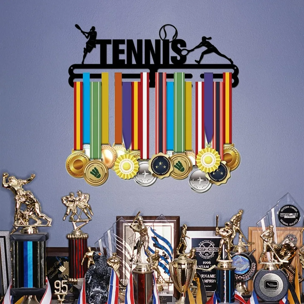 Tennis Medal Hanger Display Competition Medal Holder Iron Sports Medals Display Frame Iron Hook for Competition