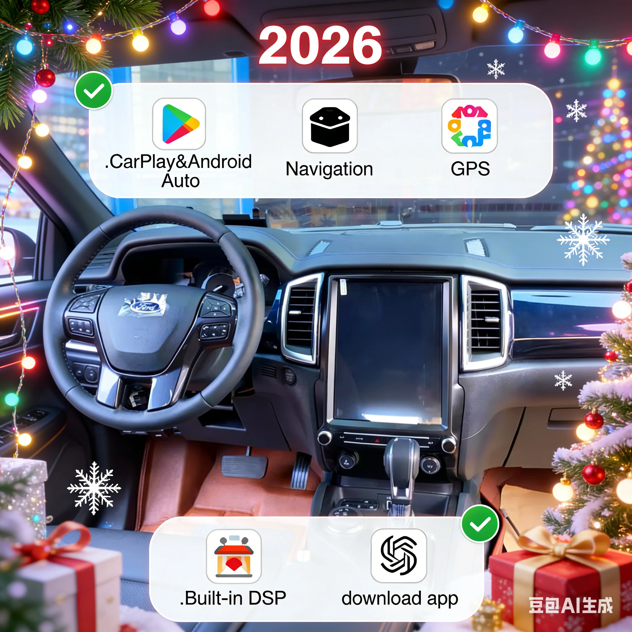 

Автомагнитола Android 14 для Ford Everest Ranger 2016-2021: мультимедийный экран, Carplay, Auto, Bluetooth, GPS-навигация, стереосистема