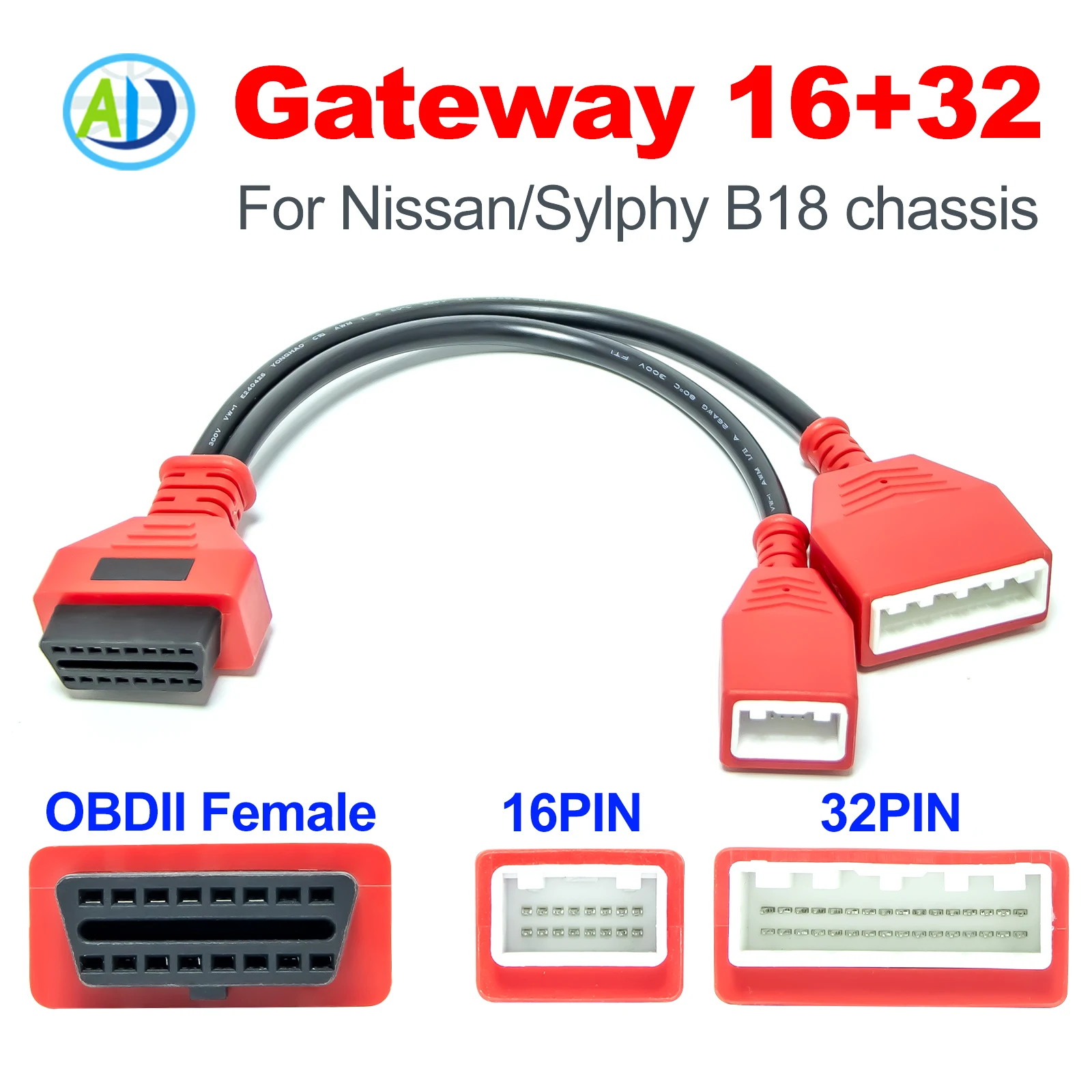 16+32 Gateway For Nissan Sylphy B18 Bypass SGW OBDII Adapter Adding Key No Need Password for Autel IM608/IM508/Lonsdor K518SE