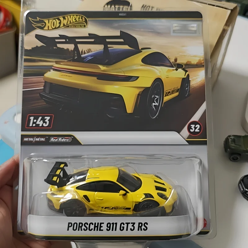 Hot Wheels Premium Alloy Car Model 1 43 Scale Toyota Tacoma Mclaren W1 Porsche 911 Gt3 Rs Metal Collection Ornament Kids Gifts view 6