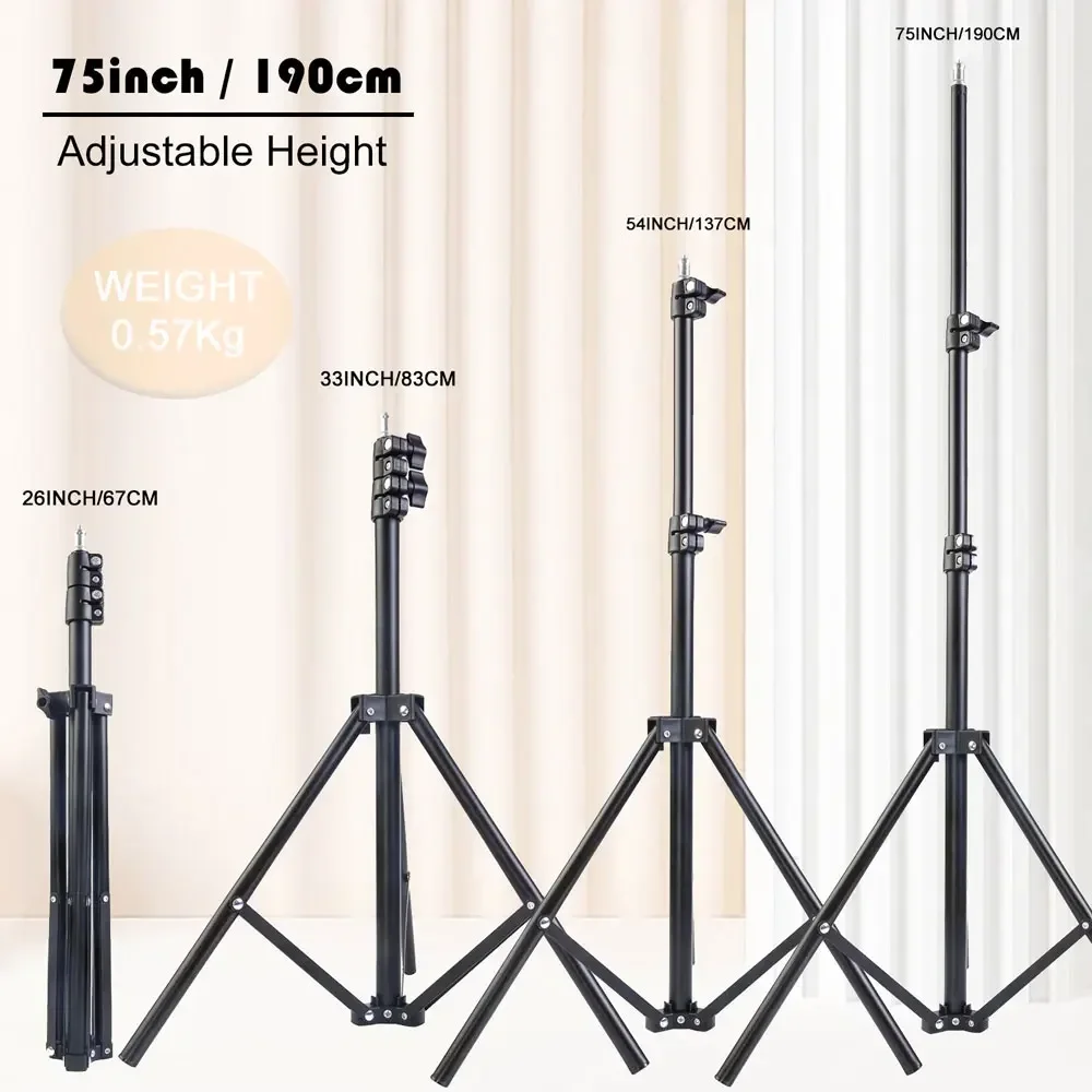 UEGOGO 190cm Tripod  Phone Tripod Stand Selfie Stick 1.9m Mobile Stand Cellphone holder To Make Youtube Ringlight photography