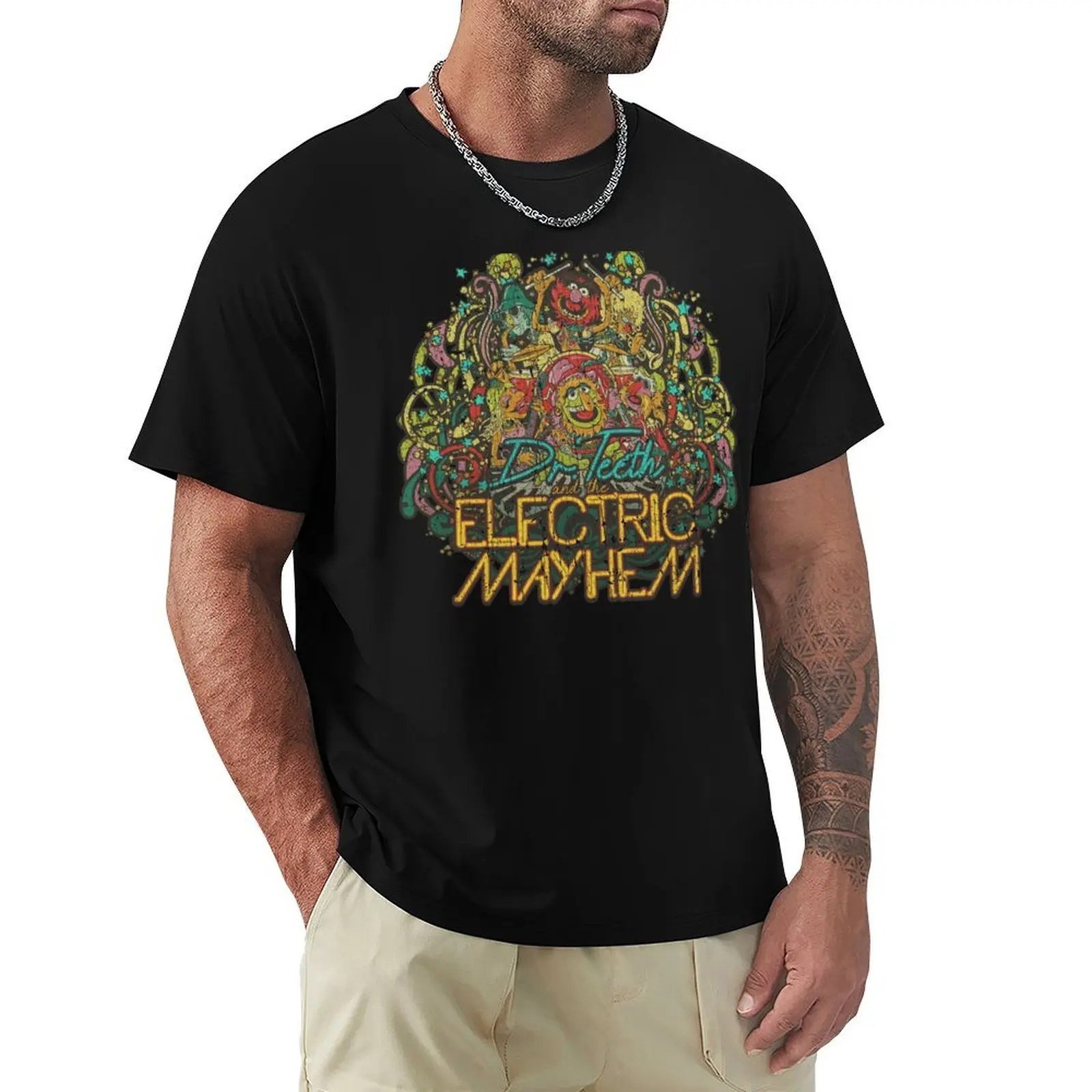 

Dr. Teeth and The Electric Mayhem 1975 T-Shirt Funny t-shirt Clothing anime shirt sweat Short sleeve tee men