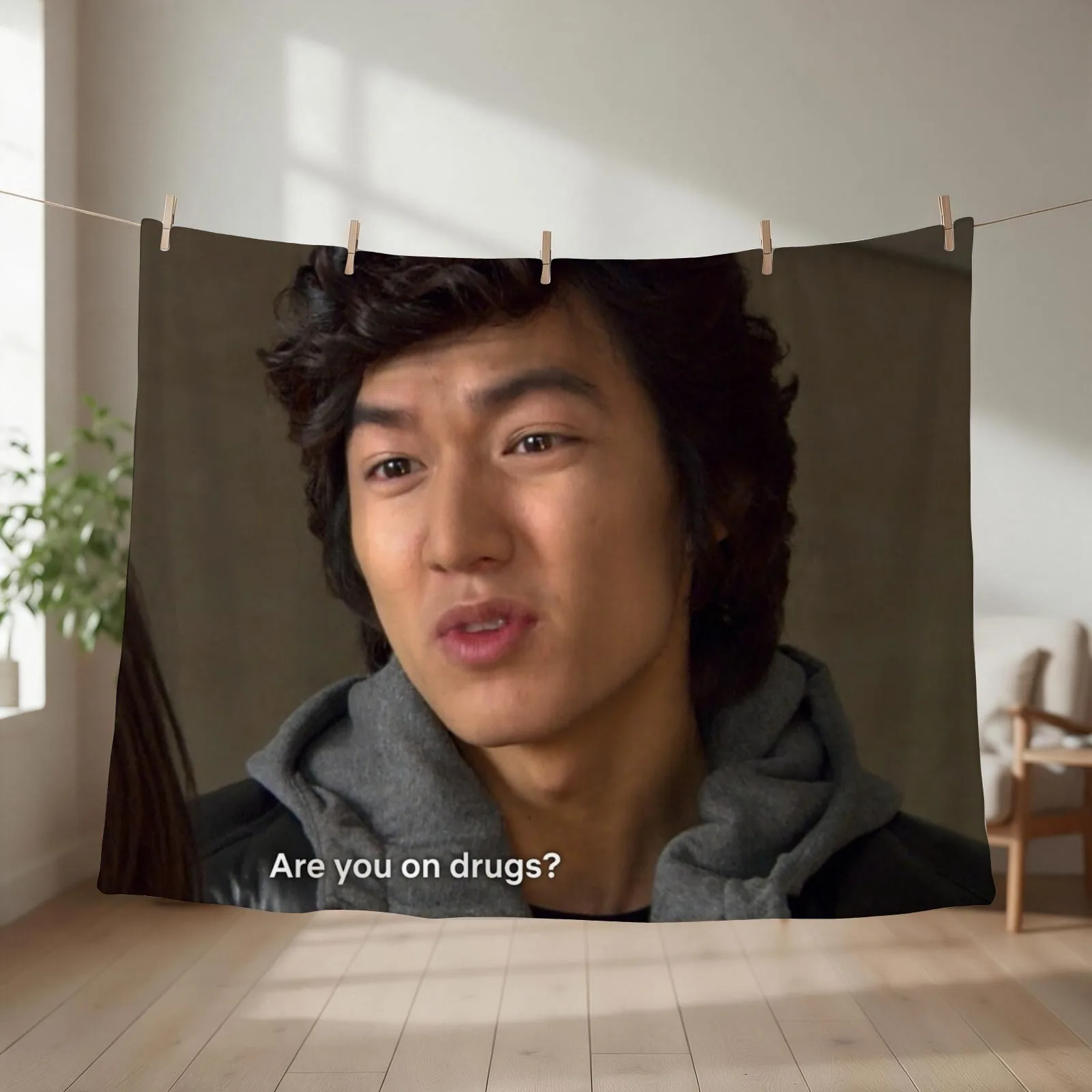 New Boys Over Flowers Meme Throw Blanket couch cozy soft plush fuzzy picnic outdoor blanket