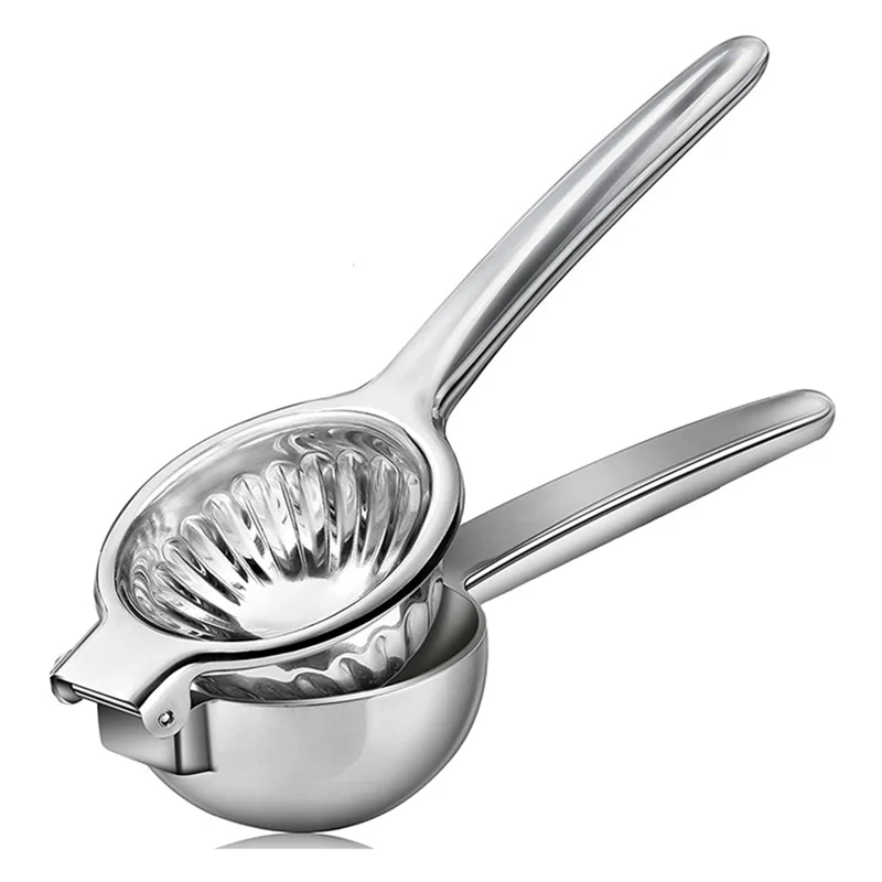 Lemon Squeezer, - Stainless Steel Extra Large Manual Lemon Juicer Squeezer with Solid Metal