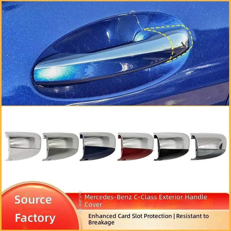 For Mercedes Benz C Class W205 GLC X253 Door Handle Cover Outer Chrome Trim 0997661700