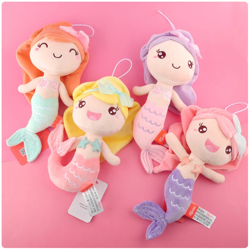 

1Pcs Lovely Princess Style Mermaid Plush Dolls Pendant Cute Stuffed Doll Toys Kids Girls Home Decor Children Birthday Best Gift