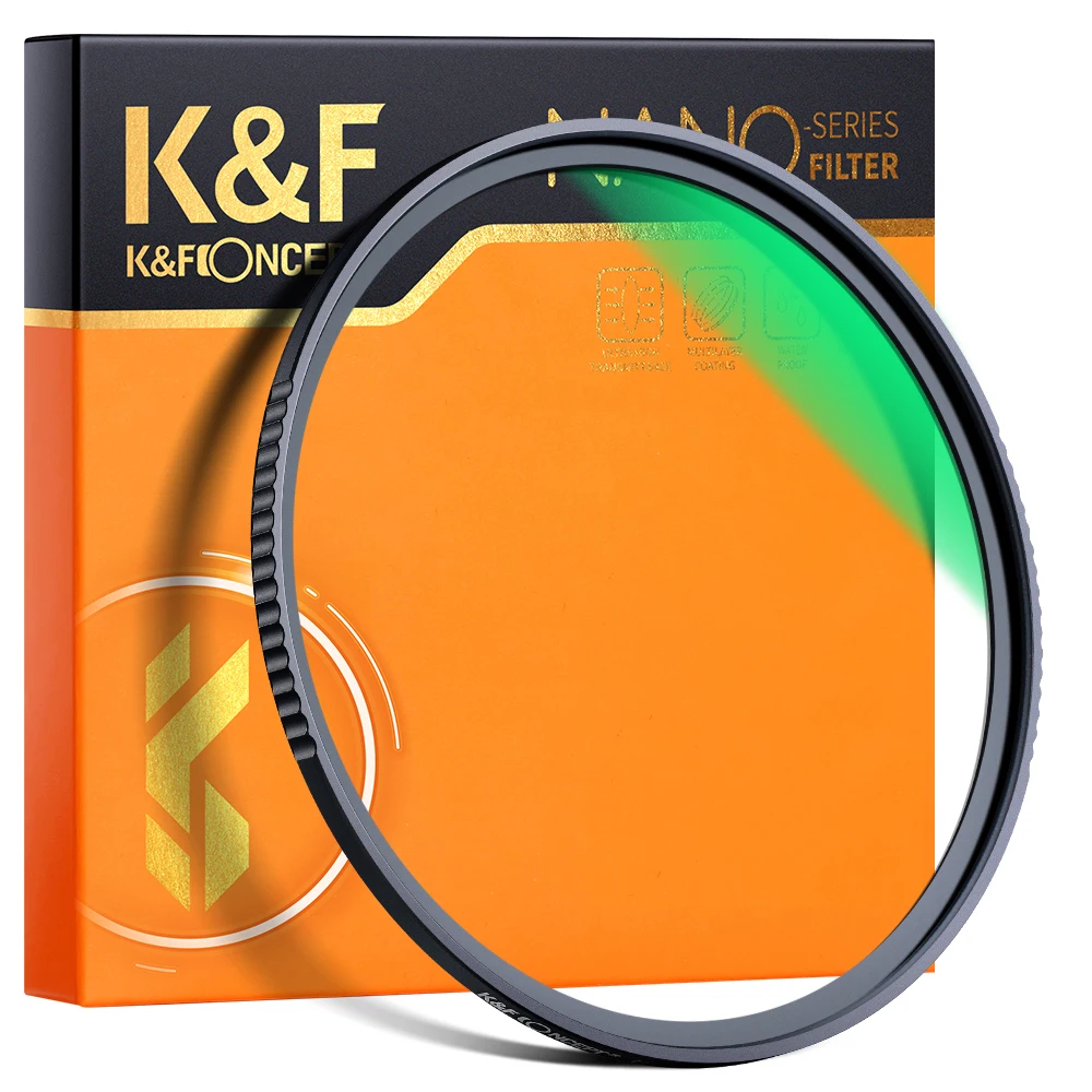 K&F Concept Nano-X UV Filter 49mm 58mm 67mm 77mm 82mm MCUV Ultra Slim Glass Filter with 28-Layer Coated Waterproof Anti-scratch