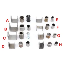 Swing Arm Support Buffer Sleeve With Steel Bushing Hanging Lugs Kit For ATV Go Kart Scooter UTV Buggy Quad Bike Suspension Parts