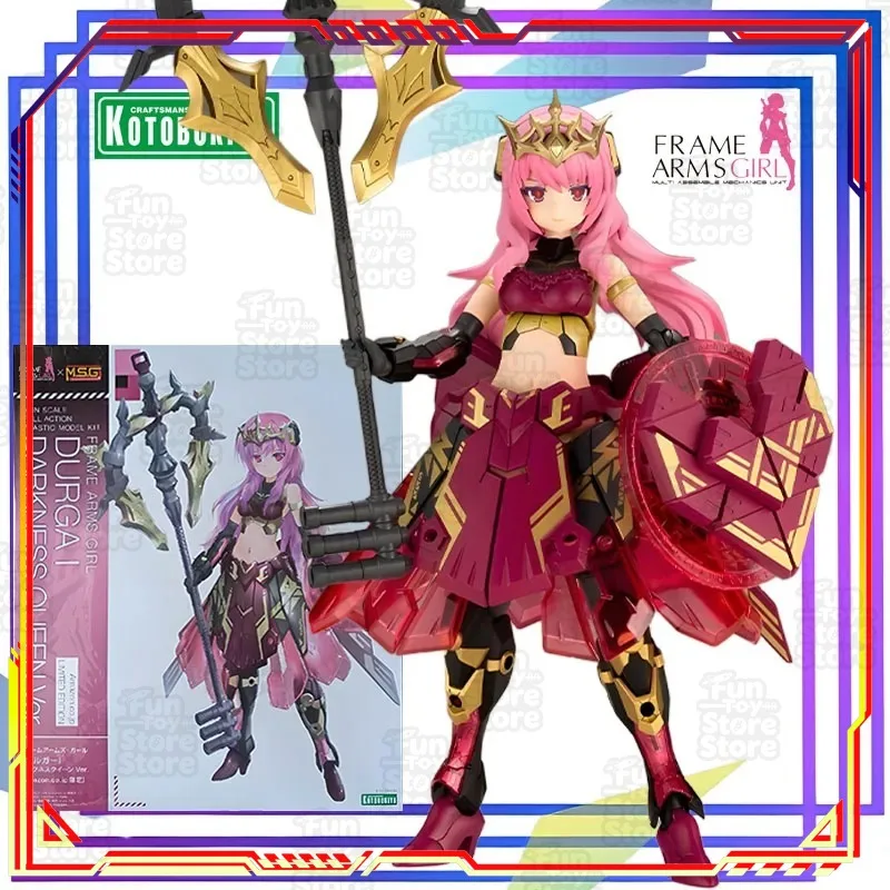 Kotobukiya Frame Arms Girl Durga I Dark Queen Anime Action Figure Assembly Model Toy Collectible Built-in Poseable Joint