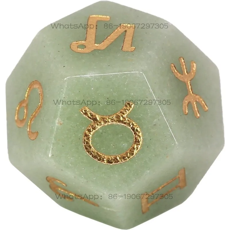 Twelve Constellations Birth Birthday Guardian Lucky Stone Dice Dice