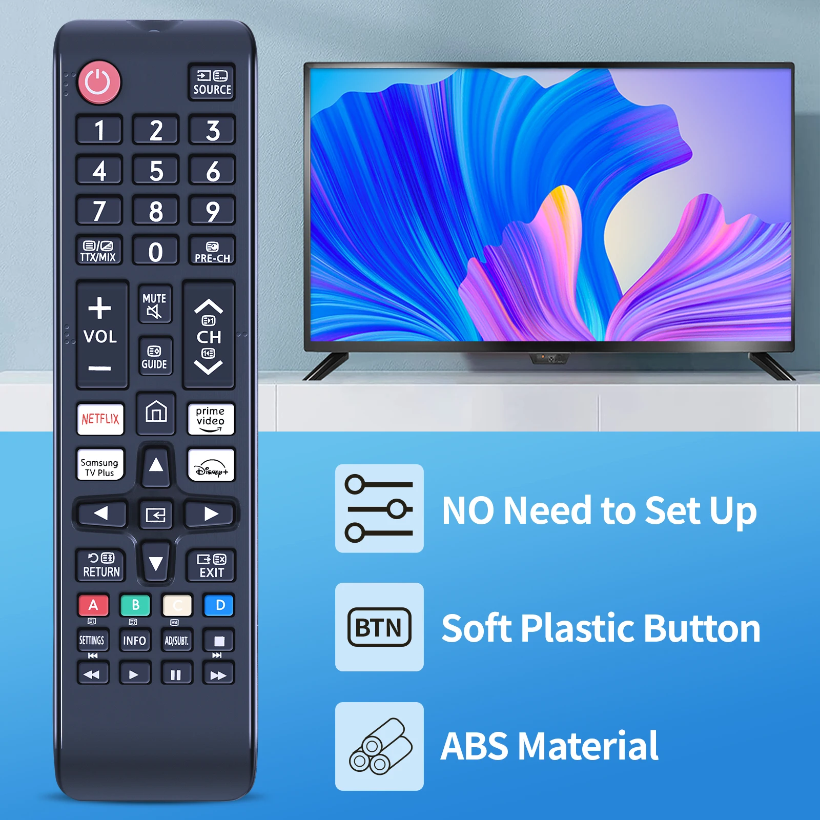 BN59-01315Q Control remoto para Samsung Smart 4K HD TV CU7100 UE55CU7100 GQ55Q74CAT GQ65S93CAT DYON ULTIMAX 24F-TI 32H-TI-W 43F-T