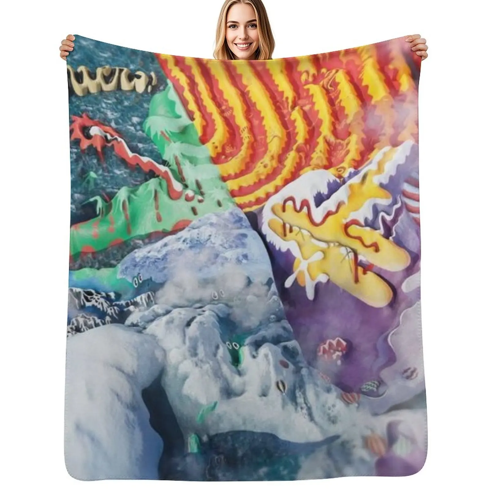 

Quarters! - King Gizzard And The Lizard Wizard Throw Blanket Luxurious Soft Blanket Holiday Gift for Family