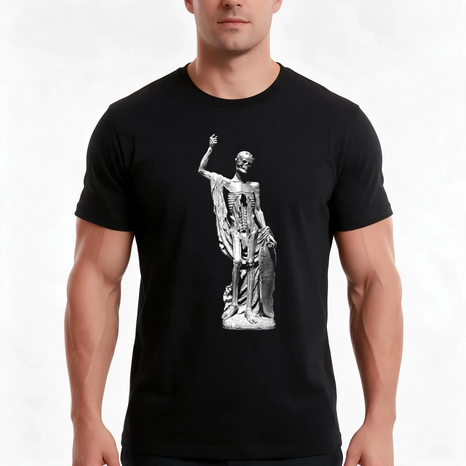 La Mort Saint Innocent T-Shirt Summer Casual Cotton Tee Oversized Streetwear Tops Vintage Graphic Print Unisex Men Women
