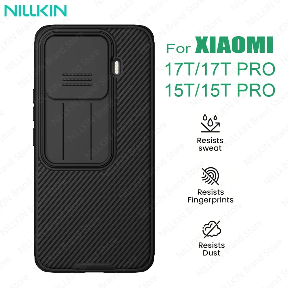 Чехол NILLKIN CamShield Pro для Xiaomi 17T/17T Pro, противоударный, нескользящий, с защитой конфиденциальности, сдвижная крышка для камеры, для Xiaomi 15T / 15T Pro
