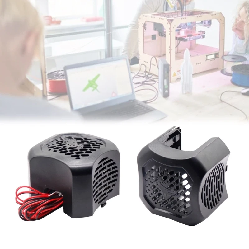 3Dプリンター用アクセサリー,組み立てられたホットエンドファンカバー,ender3 v2プリンター用