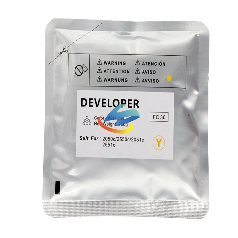 4PCS FC30 Developer Powder Compatible for Toshiba 2051C 2551C 2050C 2550C 2555C 3055C 3555C 4555C 5055C Powder CMYK 250g/bag