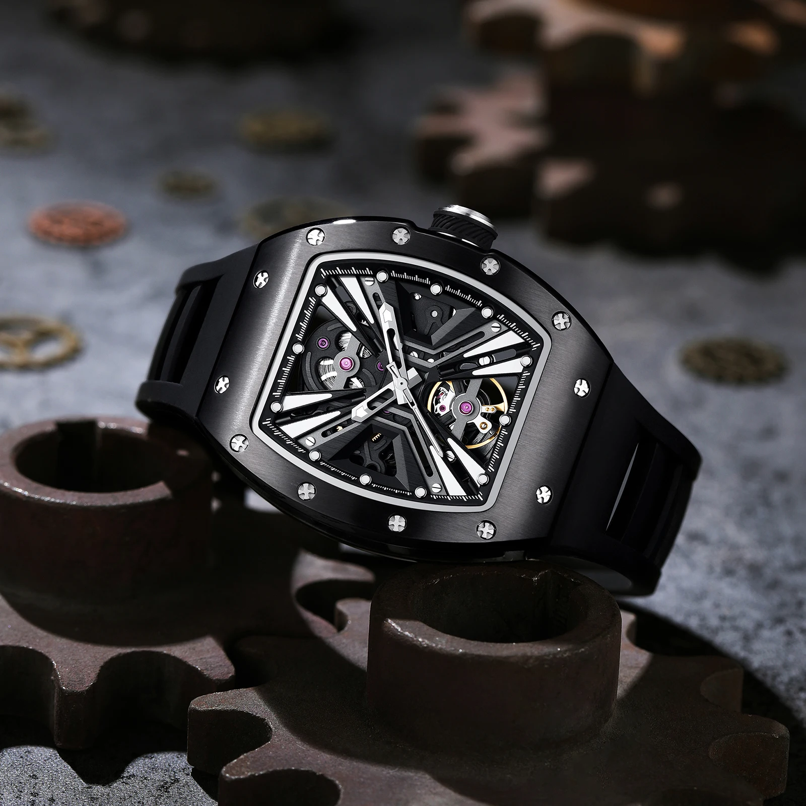 

Men Automatic Watch Luxury Brand Fashion Luminous Waterproof Mechanical Watches Men Military Sports Watches Gifts for Men