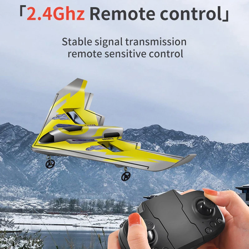 RC airplane aircraft toys 2.4G radio remote control RC Plane Drones Foam lighting gliding bomber model gift for children boys