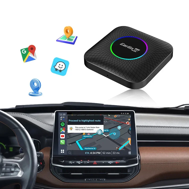 

Carlinkit led tbox android 13 auto wireless carplay adapter module universal streaming smart box radio carplay auto netflix