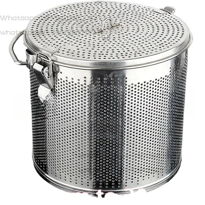 304 Stainless Steel Spice Infuser Basket, Hot Pot Brine Soup Seasoning Mesh Strainer Filter Bag