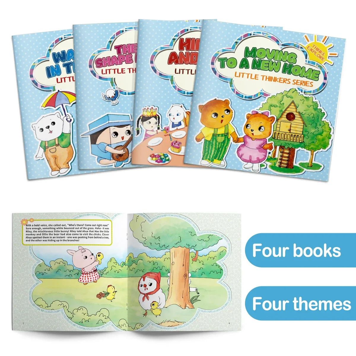Toddler Educational Picture Book Series Cute Cartoon Patterns Parent-child Interactive Game Book Fun Learning Kids Gift