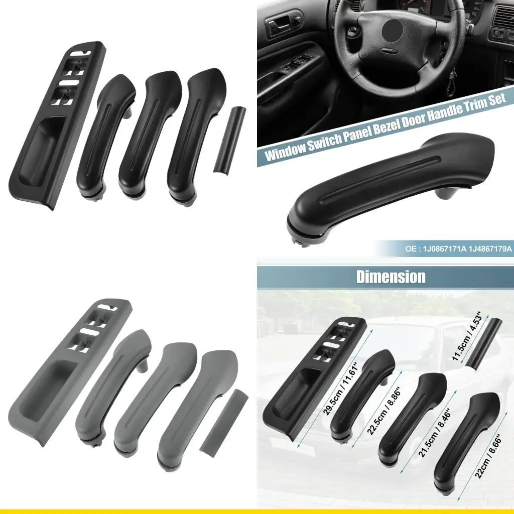 

SZCH Set Of ABS Interior Handle And Panel Frame Trim Proper Fit For MK4 Series Automobiles