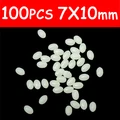 7x10mm 100 piezas blancas