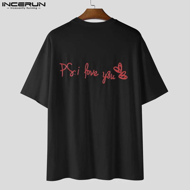 

INCERUN Men T-Shirts Short Sleeve Print Tops Tee Summer Casual Tops T Shirt Streetwear Oversized S-5XL Men's Clothing Tee