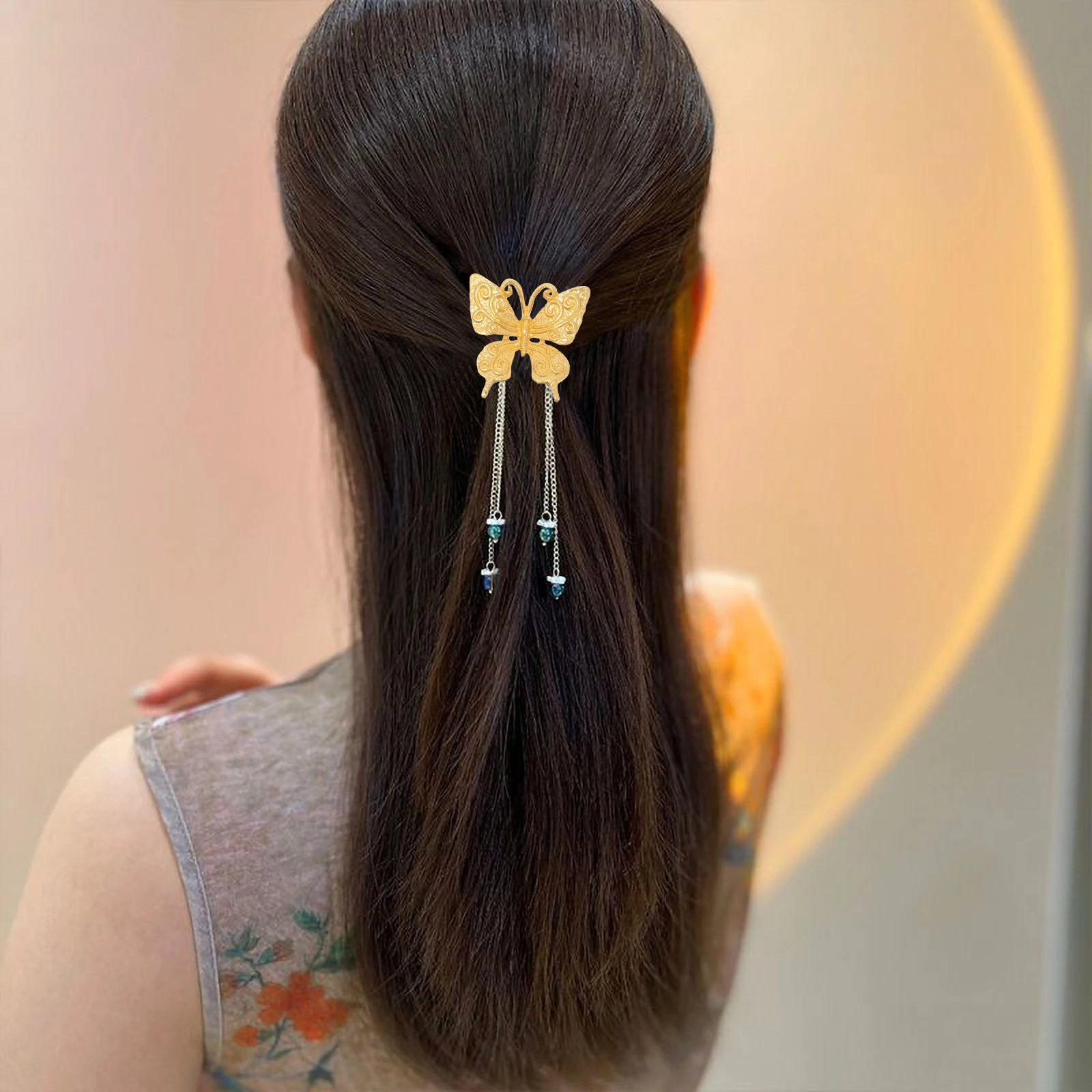 

10pcs DIY Headwear Accessories Alloy Butterfly Embellishments for Jewelry Making Brooch Earrings Decorations Craft Supplies