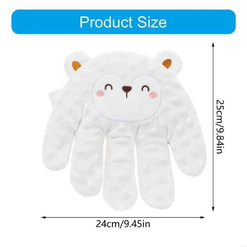 581F لعبة دمية يد كهربائية مهدئة للأطفال مع وظيفة التربيت التلقائي للمساعدة في النوم السريع وراحة تحرير اليدين