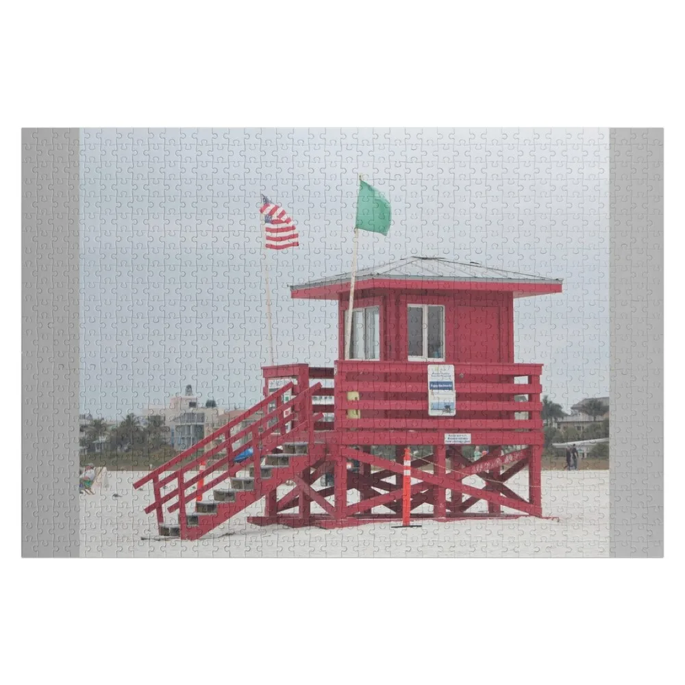 

Lifeguard Tower Jigsaw Puzzle Children Personalised Customized Picture Personalized Wooden Name Puzzle