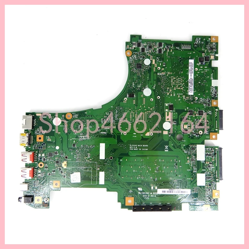 Placa base para ordenador portátil, placa base GTX1050 GPU para Asus GL553VD GL553VE FX553V FX553VE FX553VE FX53V FX53VD ZX53V, GL553VD i5/i7-7th Gen