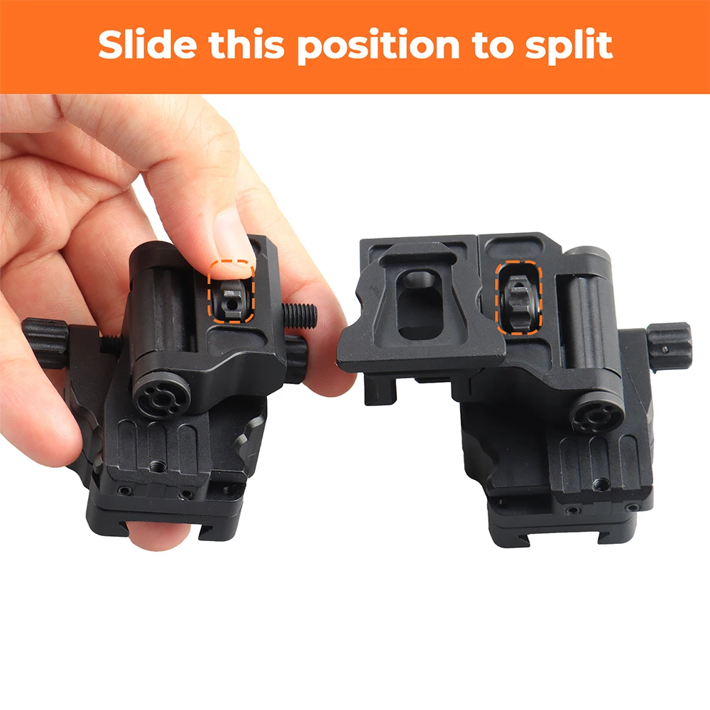 

Fits PVS-14 Night Vision Scope Accessories Binocular Bridge L4 G24 Adapter Rhino Mount Adapter/Bridge/Dovetail Shoe Bracket