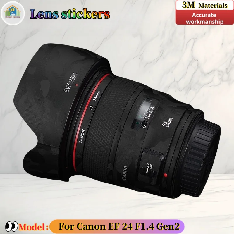 

EF24F1.4 For Canon EF24 F1.4 Gen2 Camera lens sticker, DIY skin, Precision tailoring wear-resistant protective film