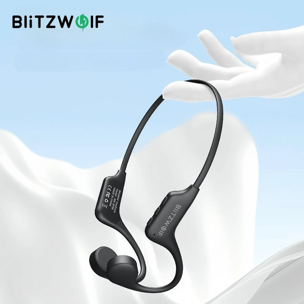 

BlitzWolf BW-BTS8 bluetooth Earbuds Bone Conduction Earphone Built-in 32GB Memory IPX8 Waterproof Low Latency Sport Headphone