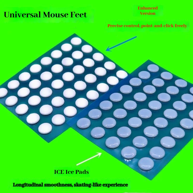 Universal Mouse Feet Pads Round Curved Edge Smooth Gliding Replacement Mouse Skates For Gaming Office Mice